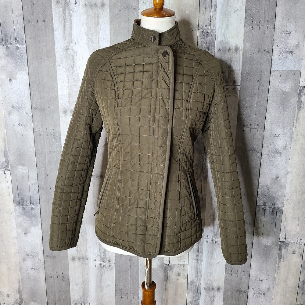 J. McLaughlin XS Zipper Front Quilted Jacket